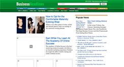 Desktop Screenshot of businessdailyheadlines.com