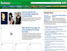 Tablet Screenshot of businessdailyheadlines.com